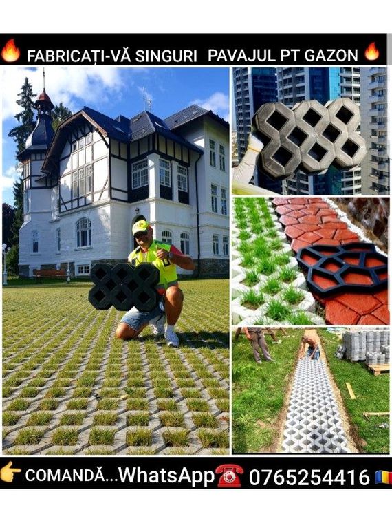 Gazon 60×40×10 — matriță pentru pavaj